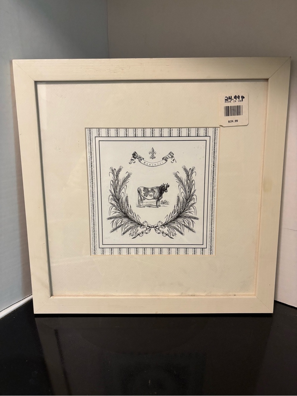 Framed farmhouse artwork